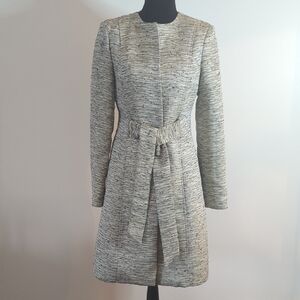 White House Black Market Metallic Textured Coat